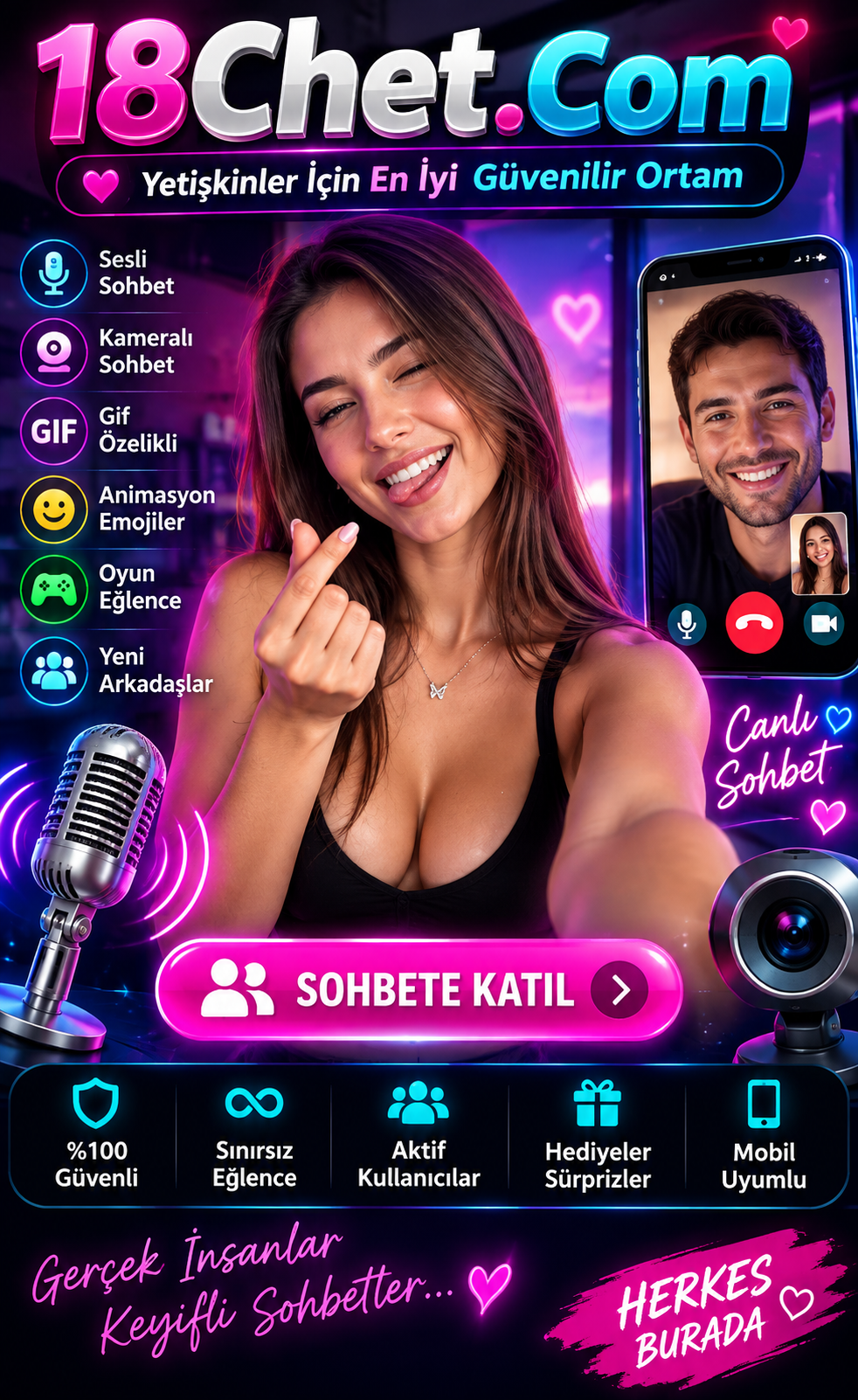 Kamerali 18Chat odalari